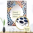 thumbnail image 3 of Designart "Mosaic Tiles in Yellow and Blue III" Boho Mosaic Oversized Wall Mirror - Bohemian Geometric Entryway Big Wall Mirror - Multiple Color Options, 3 of 6