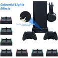 thumbnail image 5 of Wiher LED Cooling Stand for Xbox Series X 3-Level Adjustable Dual Cooling Fan Cooler RGB Wall Mount Cooling Station with Controller & Headphone Holder for Xbox Series X, 5 of 10