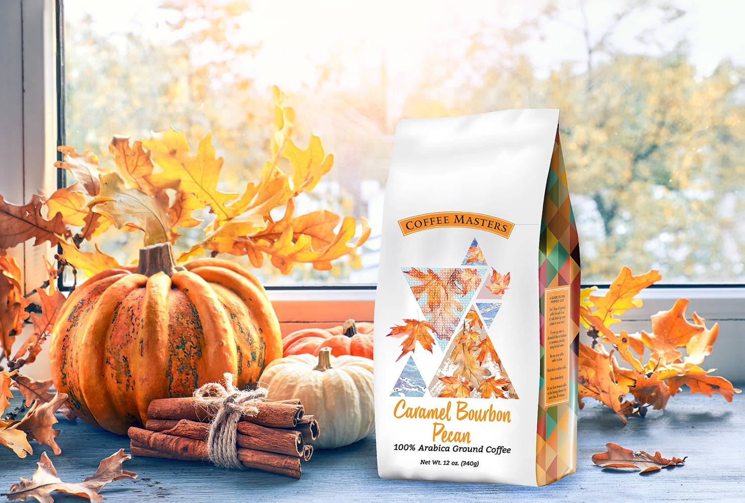 Maple Bourbon and Caramel Bourbon Pecan Ground Coffee (2 Pack)