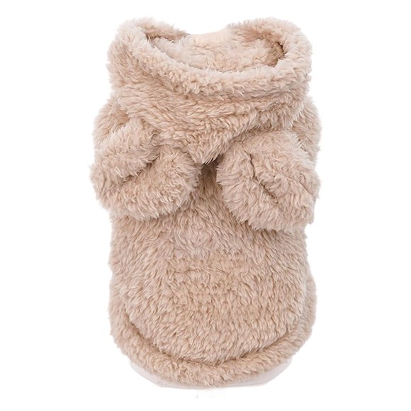 Sudadera con capucha cálida para el invierno, cómoda sudadera con capucha de felpa, suave cachorro para tallas pequeña, mediana y grande