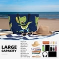 thumbnail image 5 of Naloa Dino Playing Roller Skate Large Capacity Beach Bag, Waterproof Sandproof Beach Swim Pool Bag Tote Bag for Women, 5 of 7