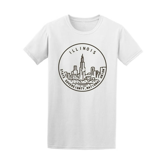 Illinois Logo T-Shirt Men -Image by Shutterstock, Male 4X-Large