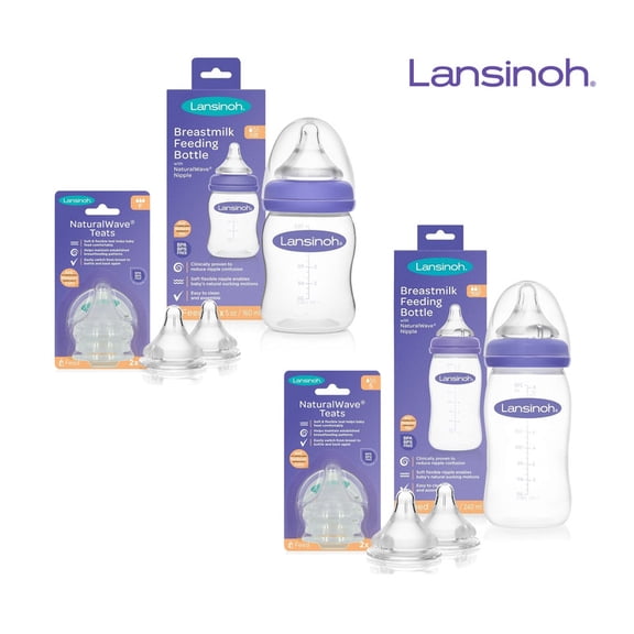 Set de biberones Lansinoh diferentes etapas