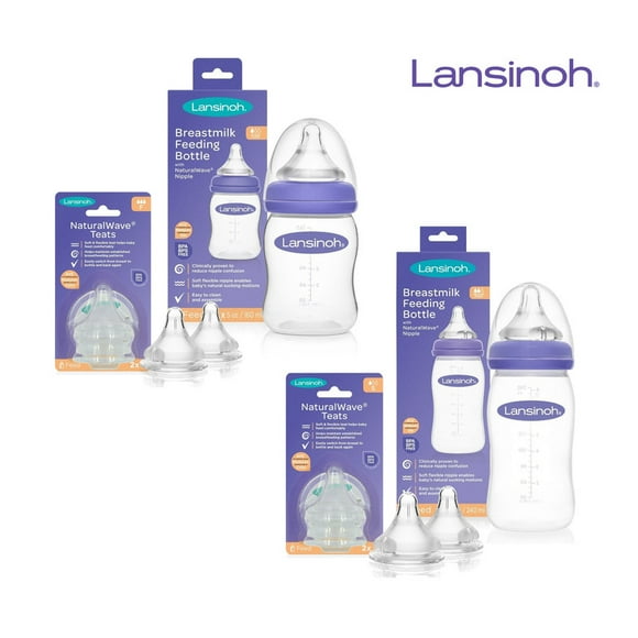Set de biberones Lansinoh diferentes etapas