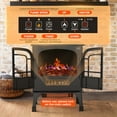 thumbnail image 3 of BLITZHOME 24'' Electric Fireplace Heater Stove Freestanding, 3D Realistic Flame, with Control Panel and Remote, Timer, ETL Certified, Overheating Safety Protection, 700/1500W, 3 of 10