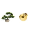 thumbnail image 1 of Figura Decorativa De Cerámica Con Forma De Bonsái De Vegetación Y Frutas. Adorno Vegetal Artificial. Delicada Estatua De Escritorio Para Centros De Mesa, Porches Y Oficinas., 1 of 8