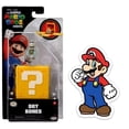 thumbnail image 1 of LOS HERMANOS SUPER MARIO. MOVIE Mini figura de 1,25 pulgadas con bloque de preguntas y paquete combinado de pegatinas (huesos secos), 1 of 1