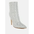 thumbnail image 2 of Frostin Pointed Toe Rhinestones Stiletto Boots, 2 of 10