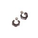 thumbnail image 2 of Minnieouse Pendientes Acrílico en forma de C Plata Ear Stud Aro transparente Gota Colgantes Mujer Pendiente Accesorios de boda diario Ropa, zapatos y accesorios Miscelánea Gris Minnieouse AP011505-02, 2 of 6