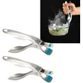 thumbnail image 3 of 2 Pinces Anti-Échaudage en Acier Inoxydable Pinces à Assiette, Porte-Armoire Pinces de Cuisine, 3 of 7