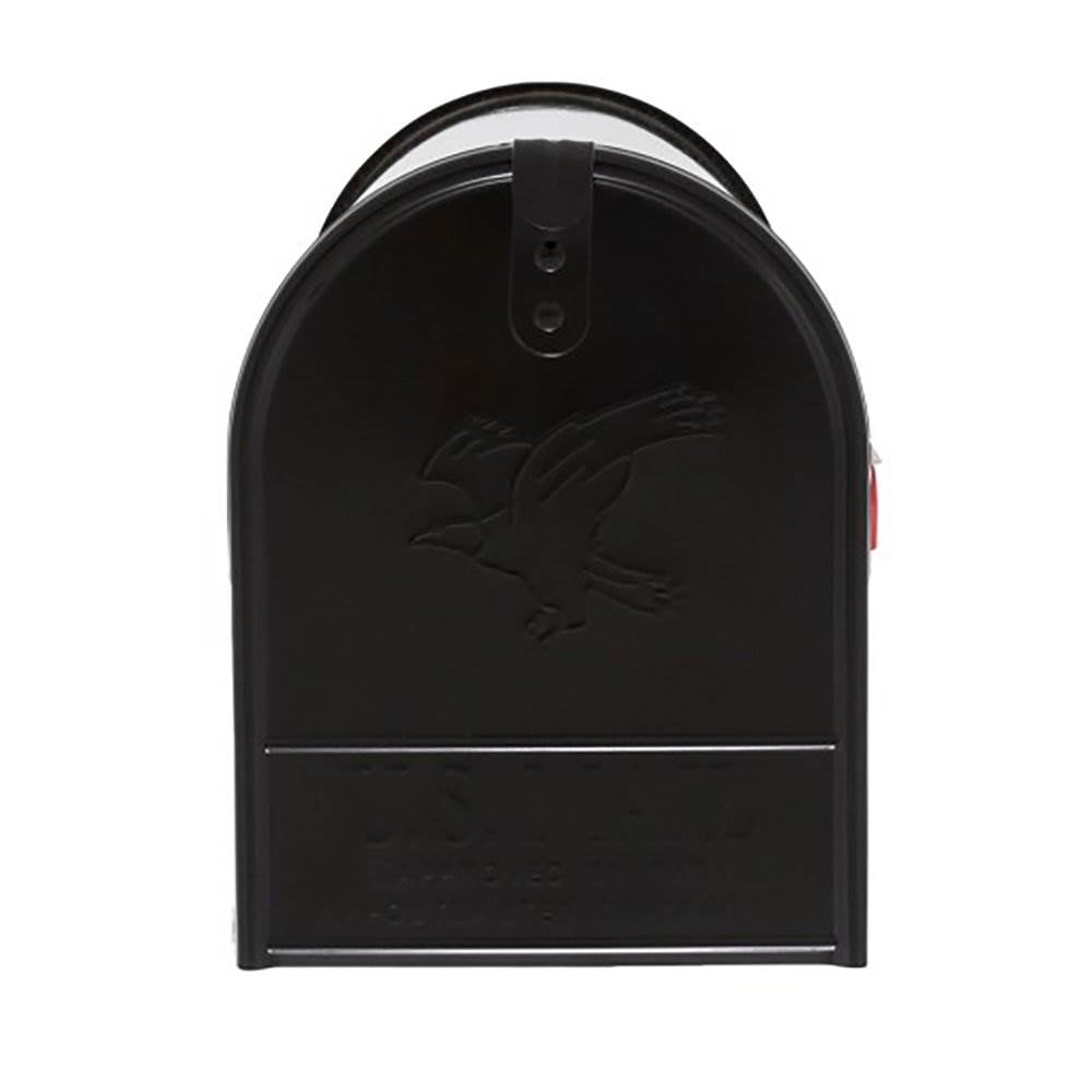 Gibraltar Mailboxes Elite Steel Large Residential Post Mount Mailbox, Black