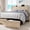 Beige, variant on Einhomn Twin Bed Frame with 4 Storage Drawers, Upholstered Platform Bed Frame with Storage Headboard & Charging Station, Black