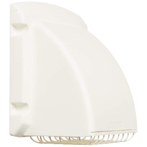 Dundas Jafine ProMax 4 In. White Plastic Dryer Vent Hood BPMH4WZW