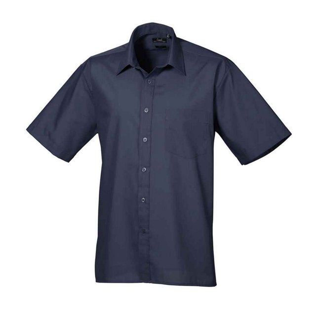 Premier Mens Poplin Short-Sleeved Shirt