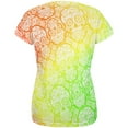 thumbnail image 2 of Cinco de Mayo Crazy Sugar Skull Pattern All Over Womens T Shirt Multi 2XL, 2 of 2