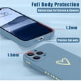 thumbnail image 5 of Compatible with iPhone 12 Pro Max Case 6.7 inch for Women Girls, Cute Luxury Heart [Soft Anti-Scratch Full Camera Lens Protection] Silicone Girly Phone Case for iPhone 12 Pro Max-Lavender Grey, 5 of 14