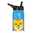 thumbnail image 2 of Botella de Agua para Niños 355ml Gatito | Con Asa, 2 Tapas, 2 Popotes y Cepillo | Libre de BPA | B Life, 2 of 6
