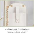 thumbnail image 4 of Estuche Pequeño Para Mujer Con Cordón Y Cadena Para Monedero Para Teléfono - Blanco, 4 of 5