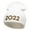 White, variant on Tiger 2022 Embroidered 12 Inch Long Knitted Beanie - White OSFM