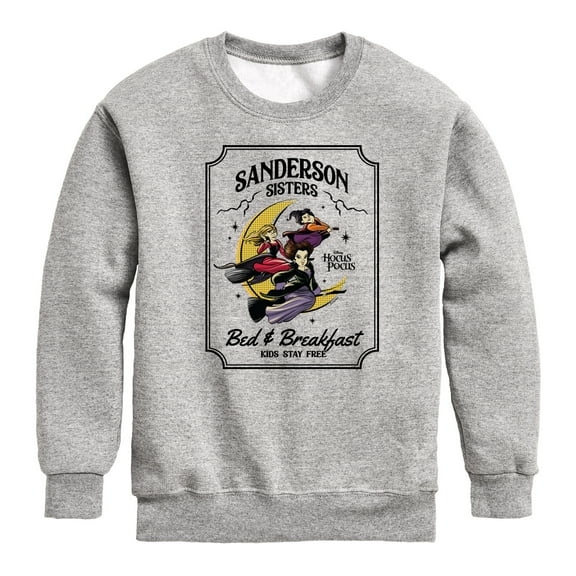 Hocus Pocus - Sanderson Bed Breakfast Sign - Youth Crewneck Fleece Sweatshirt