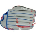 thumbnail image 2 of Rawlings Players Series Youth Tball/Baseball Gloves, Gray/Red, 11.5 inch, Left Hand Throw, 2 of 6