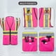 thumbnail image 3 of Chaleco de seguridad SULWZM con bolsillos con cremallera Reflective Pink XL, 3 of 6