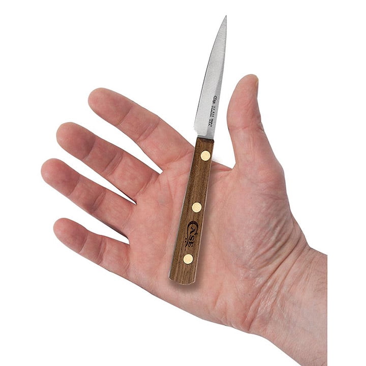 Case 3″ Spear Point Paring Knife – Walnut Handle – Tru-Sharp Stainless Steel – Full Tang – Model 07319