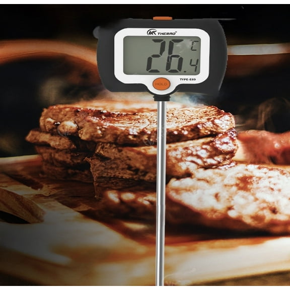 Hxlamzoo Digital Meat Thermometer, Instant Read Food Thermometer for Cooking, Kitchen Probe Cooking Temperature Probe for Turkey, Grill, BBQ, Baking,Bread,Sourdough