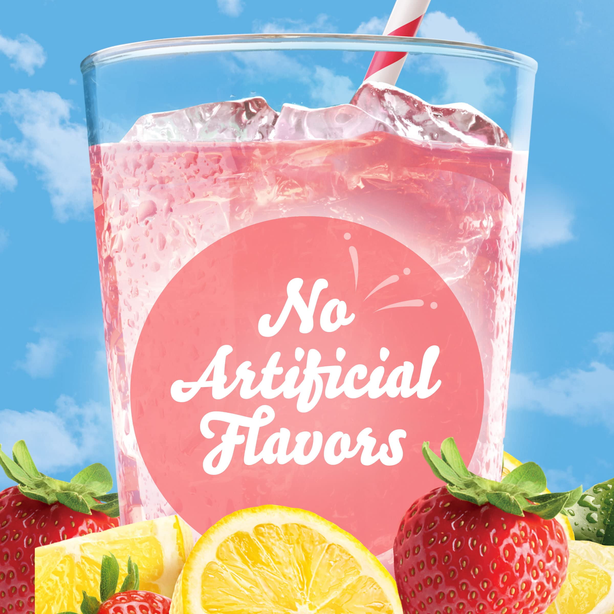 (12 pack) Crystal Light Liquid Strawberry Lemonade Naturally Flavored Drink Mix, 1.62 fl oz Bottle