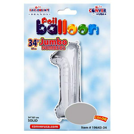 New 367381  Foil Balloon Jumbo 1 34 Solid Silver (5-Pack) Party Set Cheap Wholesale Discount Bulk Party Supplies Party Set Boys