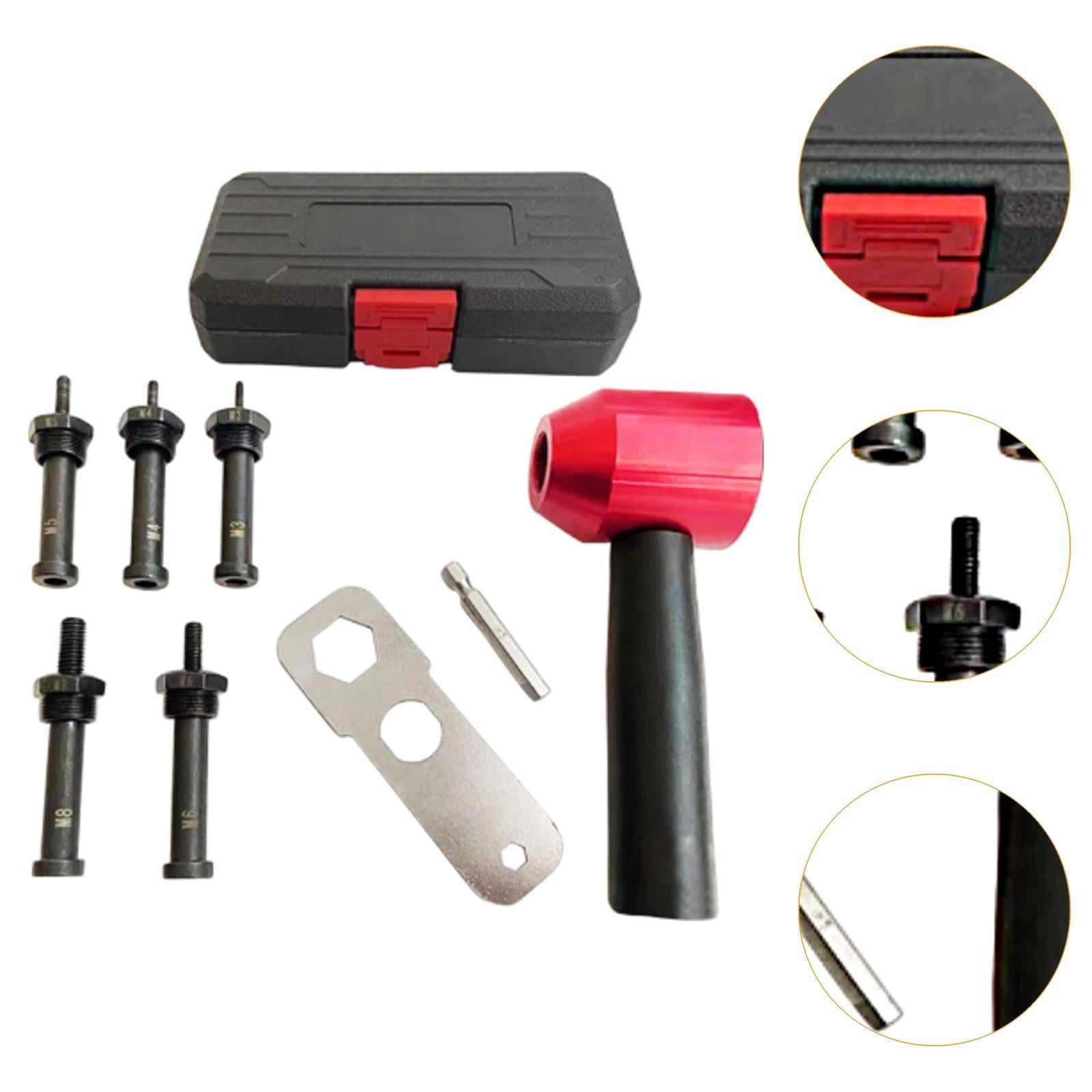 oshhni Electric Rivet Machine Conversion Head Electric Rivet Nut Adaptor for Window M3 M8