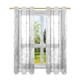 thumbnail image 2 of Line Art Seabed Breathable Sheer Curtains 63x52in Soft Light Filtering, UV Protection and Thermal Insulation, 2 of 7