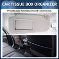 thumbnail image 3 of Ofertas Únicas 1Pcs Soporte de Tejido para Coche Caja Organizadora de Tejidos con Studs de Diamantes PU Rhinestones 8.86"x4.72"x1.18" Negro Blanco, 3 of 6