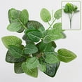 thumbnail image 5 of Yesbay Clear Texture Artificial Leaf Fadeless Plastic Floral Arrangement Simulation Plant Home Decor,3#, 5 of 7