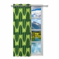 thumbnail image 2 of MKHERT Leaves Blackout Window Curtain Drapes Bedroom Living Room Kitchen Curtains 52x84 inch, 2 of 2