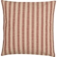 thumbnail image 3 of Piper Classics Market Place Red Ticking Stripe Throw Pillow Cover, 20" x 20", Cotton, 3 of 4