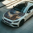 thumbnail image 3 of Uorisanigo Car Hood Cover Stretchable Galaxy Highland Cow Automotive Hood Covers Auto Accessories Universal Car Bonnet Banner Fit for Most Cars Sedans Trucks Pickup Sports, 3 of 7