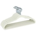 thumbnail image 1 of 25 Pack Slim Velvet Suit Hangers in Gray, 1 of 6