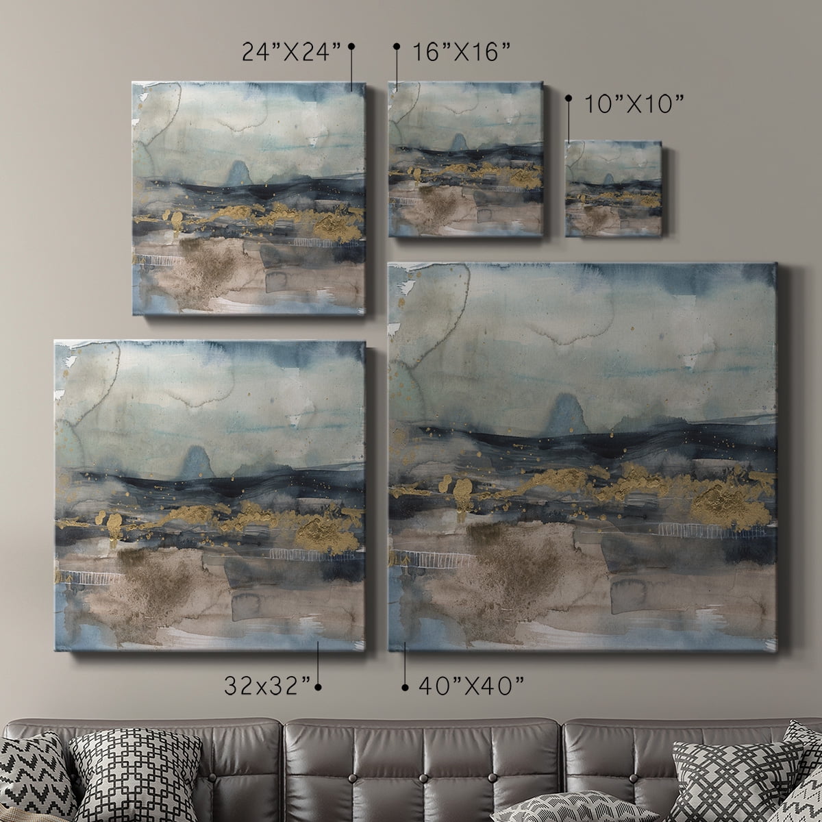 Wexford Home Shadow Sea Fan II-Premium Gallery Wrapped Canvas, 10" x 10" - Ready to Hang