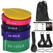 Latex Workout Band 8125LB, moobody Resistance Band Set for Home Gym Pull Assistance