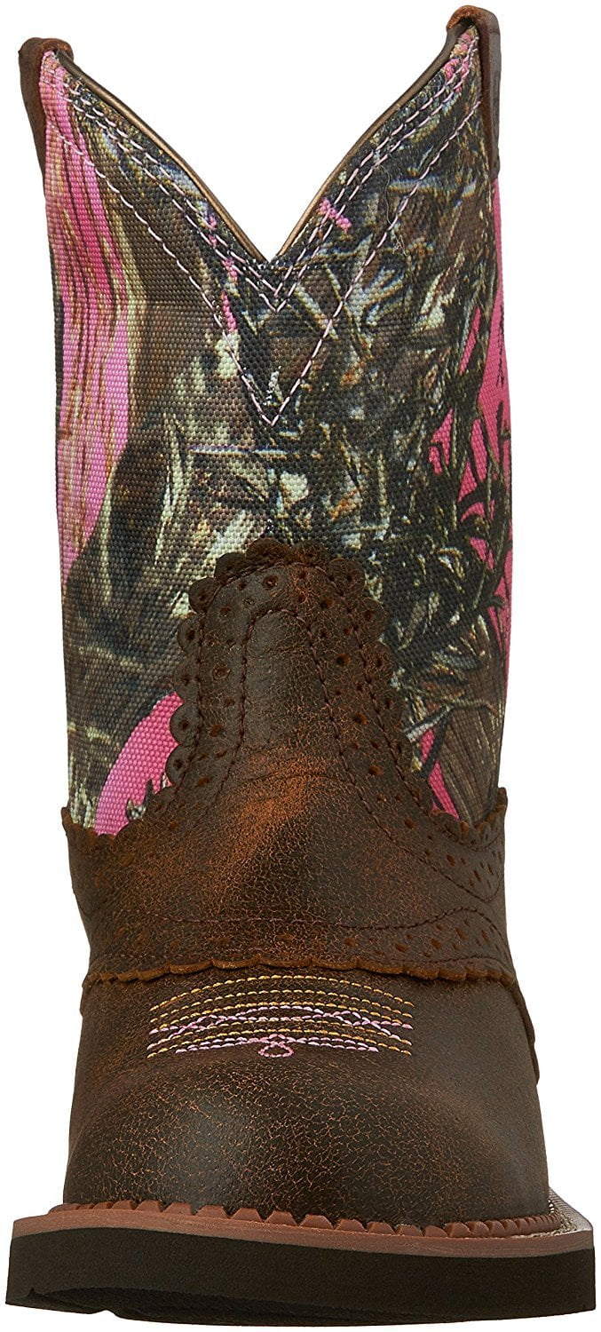 ariat pink camo fatbaby cowboy boots