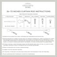 thumbnail image 5 of Exclusive Home White Mosaic 1" Curtain Rod and Coordinating Finial Set, Matte White, Adjustable 36"-72", 5 of 8