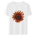 thumbnail image 2 of Camisetas de Manga Corta para Mujeres de Longitud Regular de Poliéster Sólido, Camiseta de Fiesta de Mayo Y Blusa Del Festival para la Primavera Y el Verano, 2 of 3