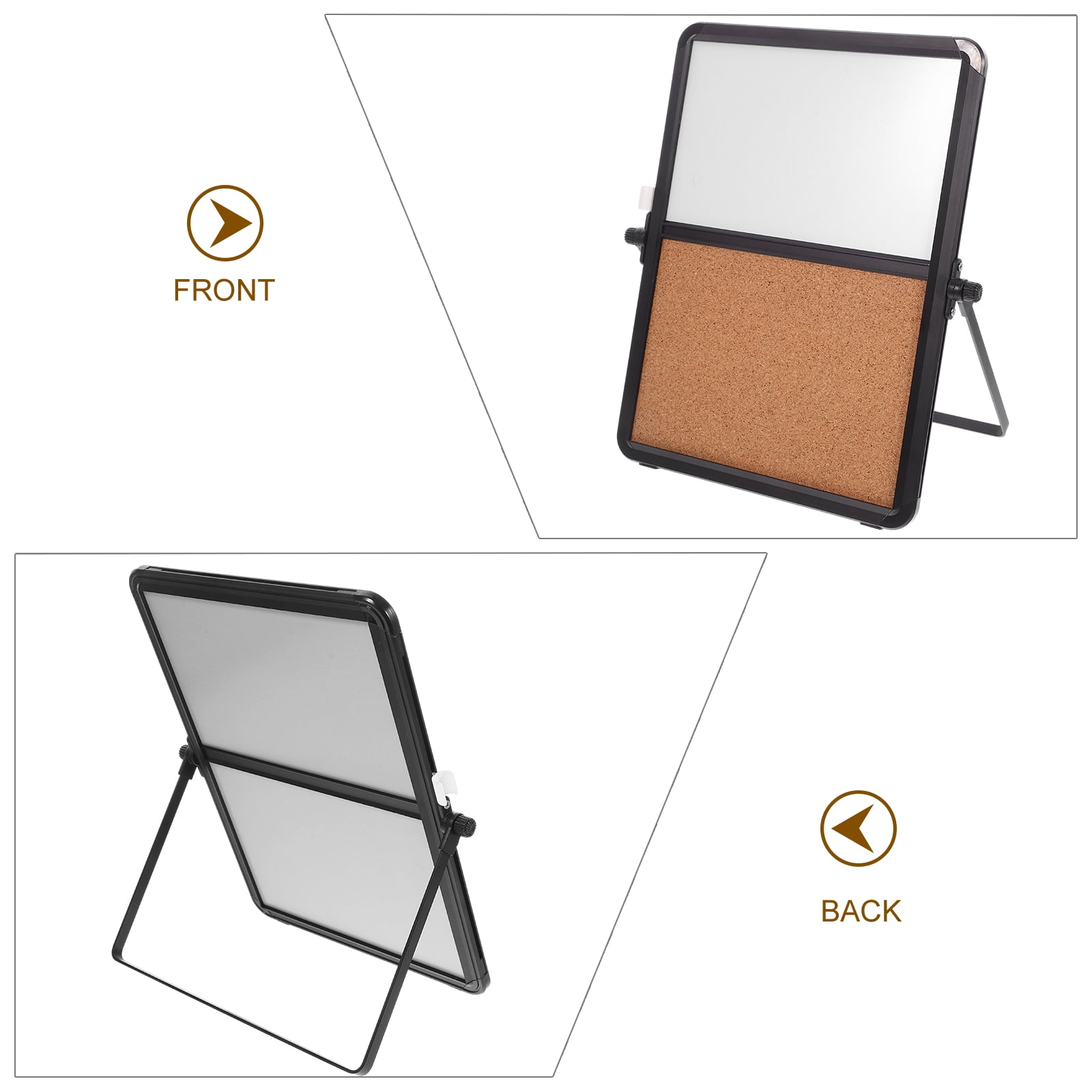 HOMEMAXS Cork Bulletin Board for Home Office with Aluminium Alloy Frame Assorted Color 7.87x5.91 Inches