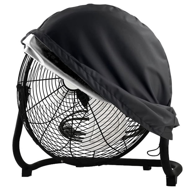 Impermeable y a prueba de polvo, adecuado para ventilador de tambor de movimiento de alta velocidad, cubierta de ventilador de piso resistente para exteriores, negro