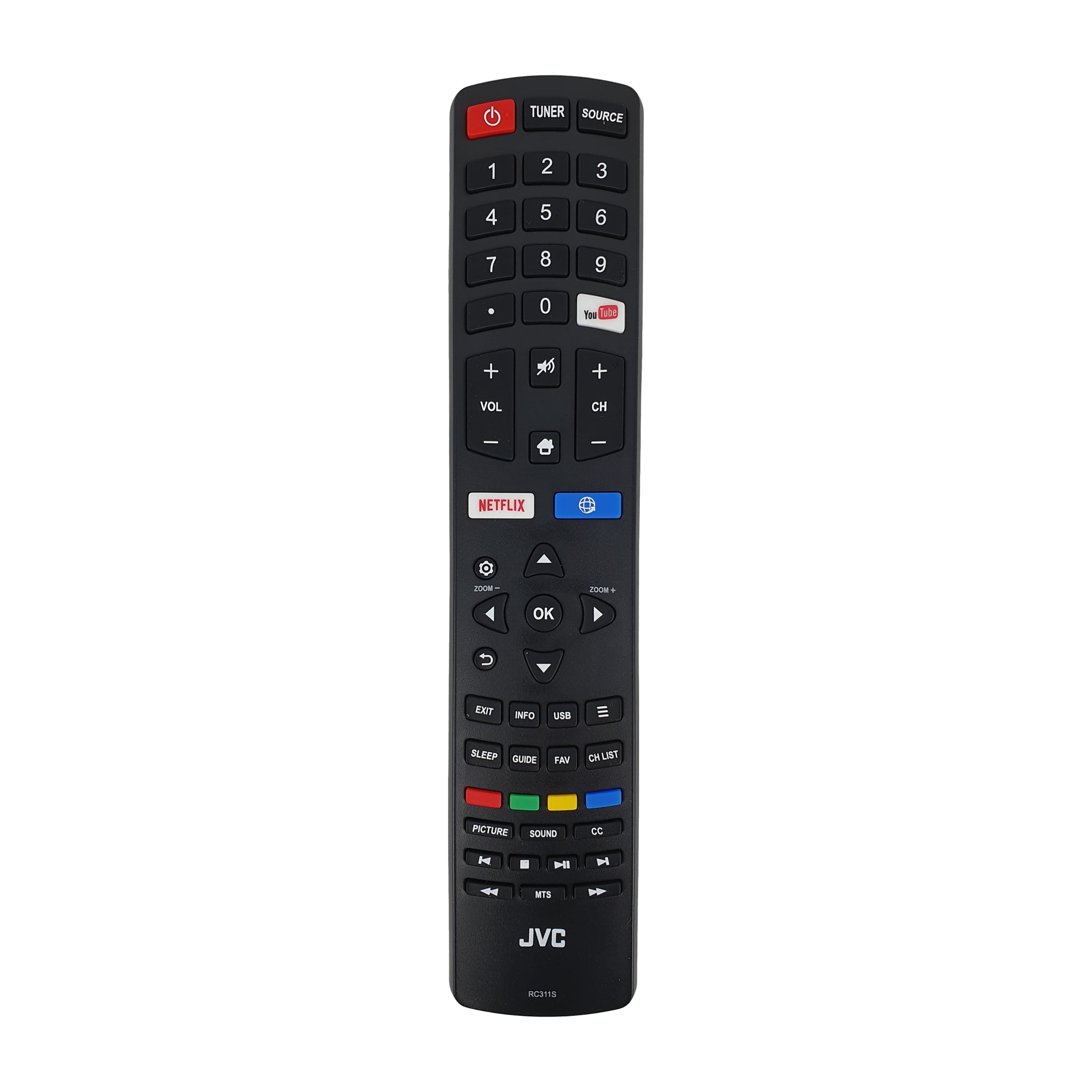 DEHA Replacement JVC 43D1800 Smart TV Remote Control Fit for Television