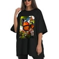 thumbnail image 4 of Plus Size Shirt for Women Black Tops for Women Oversized Short Sleeves Shirt for Women T Shirt Crewneck Shirt for Women XL, 4 of 5