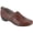 Medium Brown, variant on Easy Street Womens Dolores  Leather Slip On Loafer Heels