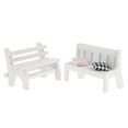 thumbnail image 4 of Raindrops  2 Pcs 1 6 Scale Doll Furniture Miniature Dollhouse Accessories Horizontal Bench, 4 of 8