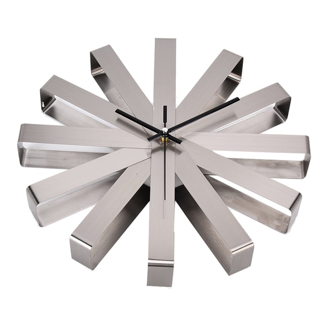 Reloj colgante, reloj de pared Reloj de pared de acero inoxidable Reloj de pared de acero inoxidable Innovación moderna